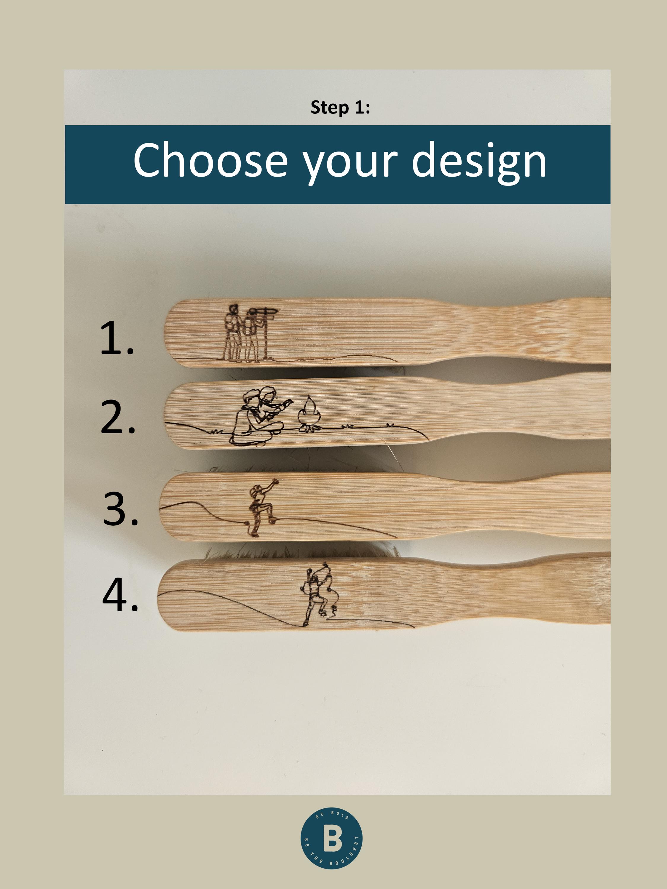Engraved Bamboo Climbing Brush: Personalized Bouldering Gift - Afbeelding 5