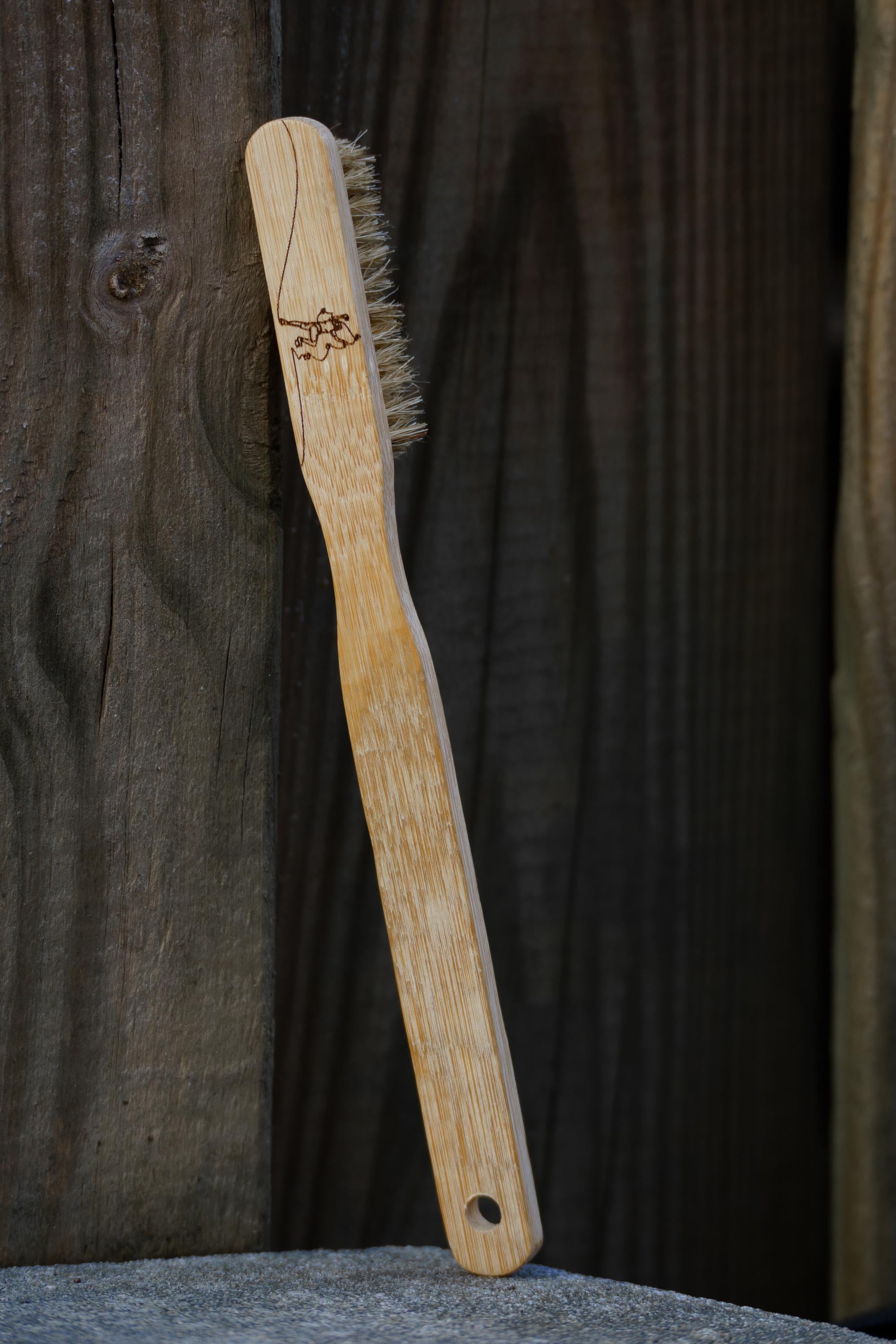 Engraved Bamboo Climbing Brush: Personalized Bouldering Gift - Afbeelding 2