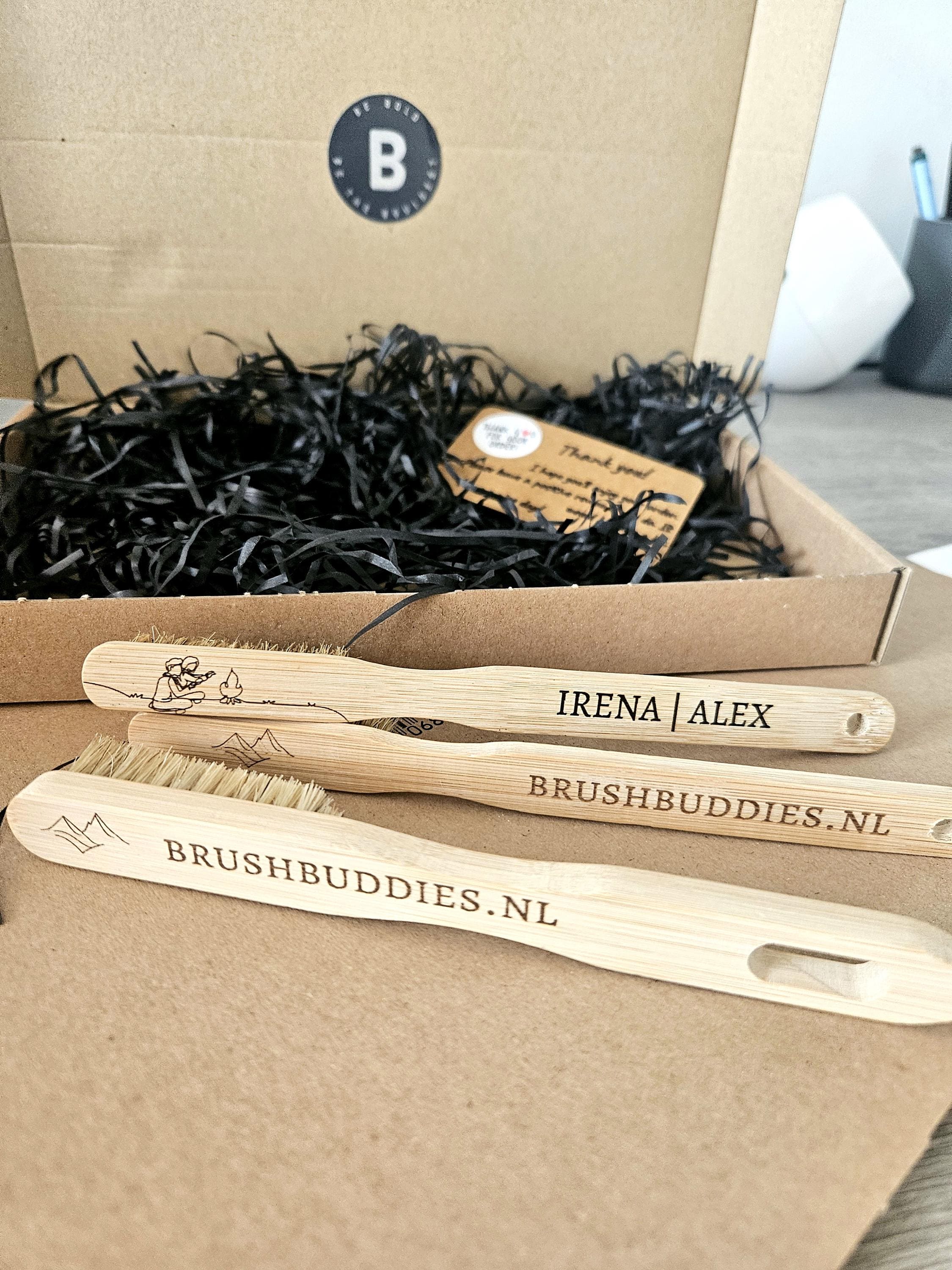 Engraved Bamboo Climbing Brush: Personalized Bouldering Gift - Afbeelding 9
